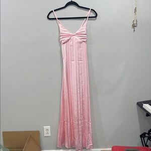 SHEIN Pink Midi Slip Dress